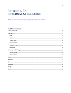 Style guide 6