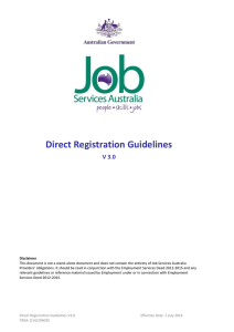 Direct Registration Guidelines