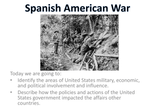 Spanish American War Spring 2015