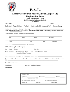 Greater Melbourne Police Athletic League (PAL)