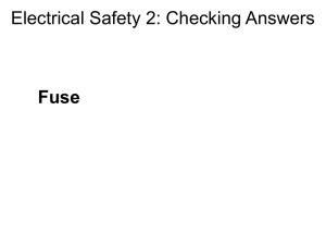 Electrical Safety 2: Checking Answers