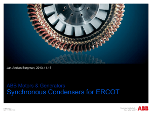 ABB Synch Condensers for ERCOT