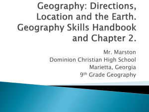 Geography Directions and Locations