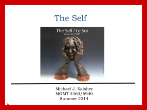 The Self - Kalsher