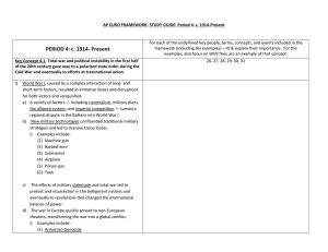 APE Framework Study Guide-Period 4 - 1914