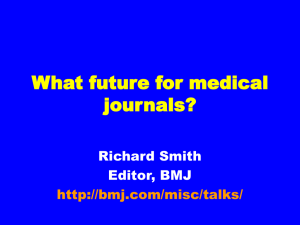 What future for medical journals?
