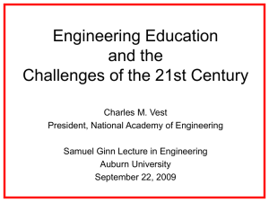 Engineering Education and the Challenges of the 21st Century