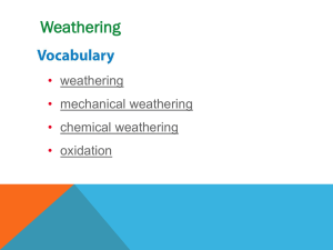 weathering and erosion