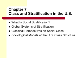 Chapter 7 Class And Stratification In The United States