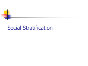 Social Stratification - Annapolis High School