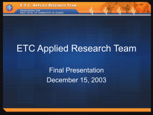 ETC Applied Research Team