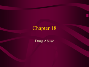 Chapter 18 Drug Abuse