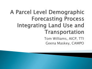A Parcel Level Demographic Forecasting Process Integrating Land