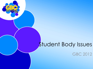 GBC2012-Student-Body-Issues