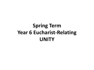 Eucharist – Relating Y6 wp