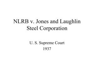 NLRB v. Jones and Laughlin Steel Corporation