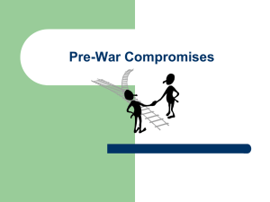 Pre-War Compromises