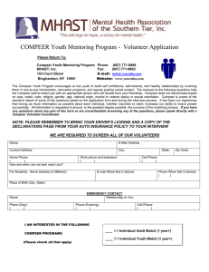 compeer youth mentor application