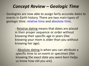Concept Review: Relative Time