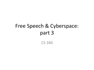 Free Speech & Cyberspace: Speech that Incites