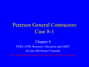 Pederson General Contractors Case 8-1