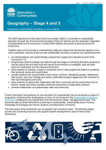 Geography - Stage 4 and 5