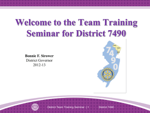 District Team Training Seminar Leaders' Guide - Slides [247-EN]