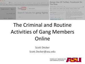 The criminal and routine activities of gang members in online settings