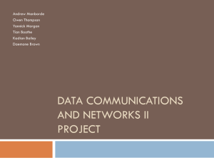 Data Communications and Networks II Project