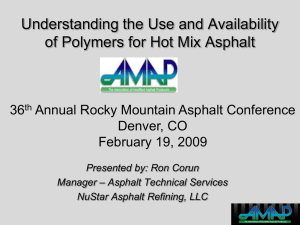 Corun_-_Polymers - Rocky Mountain Asphalt Conference