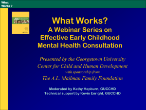 What Works - National Technical Assistance Center for Children's