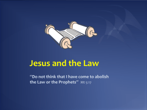 A04 Jesus and the Law
