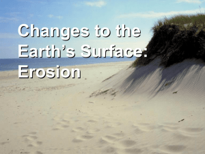 Changes to the Earth's Surface