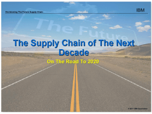 Supply Chain Summary 2020