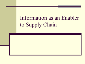 Value of Information in Supply Chain