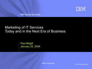 IBM Strategic Outsourcing: Discussion & Actions