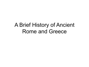 A Brief History of Ancient Rome and Greece timeline