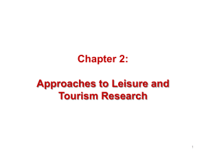 Research Methods for Leisure and Tourism Fourth Edition