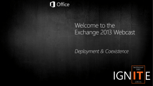 Exchange Deployment and Coexistence