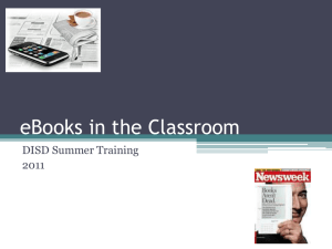 eBooks in the Classroom
