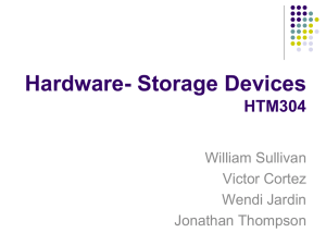 Hardware- Storage Devices