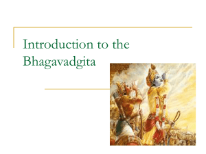Introduction to the Bhagavadgita