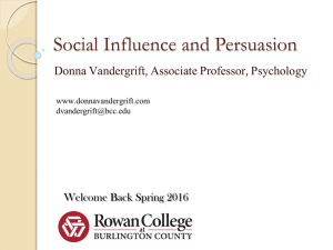 Social Influence Presentation
