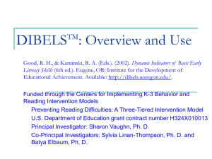 DIBELS Overview & Use (HEC)