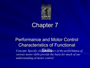 Chapter 7. Performance and Motor Control Characteristics of