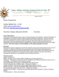French 5-6h Syllabus - Deer Valley Unified School District