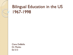 Bilingual Education in the US