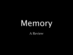 Memory Review ppt