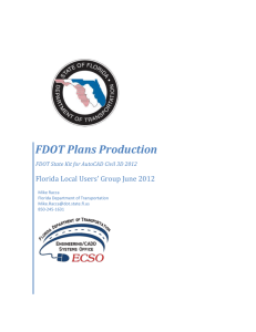 FDOT Plans Production