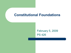 Constitutional foundations, powerpoint